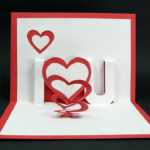 Handmade Valentine's Day Card – Diy 'i Love You' Pop Up Heart Love Card  Tutorial Intended For I Love You Pop Up Card Template