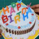 Happy Birthday Cake Pop Up Card Tutorial Regarding Happy Birthday Pop Up Card Free Template