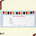 Happy Birthday Gift Certificate Template For Indesign Gift Certificate Template