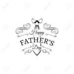 Happy Fathers Day Card Design With Necktie Vector Illustration Pertaining To Fathers Day Card Template