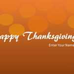 Happy Thanksgiving Greeting Card For Powerpoint | Download For Greeting Card Template Powerpoint
