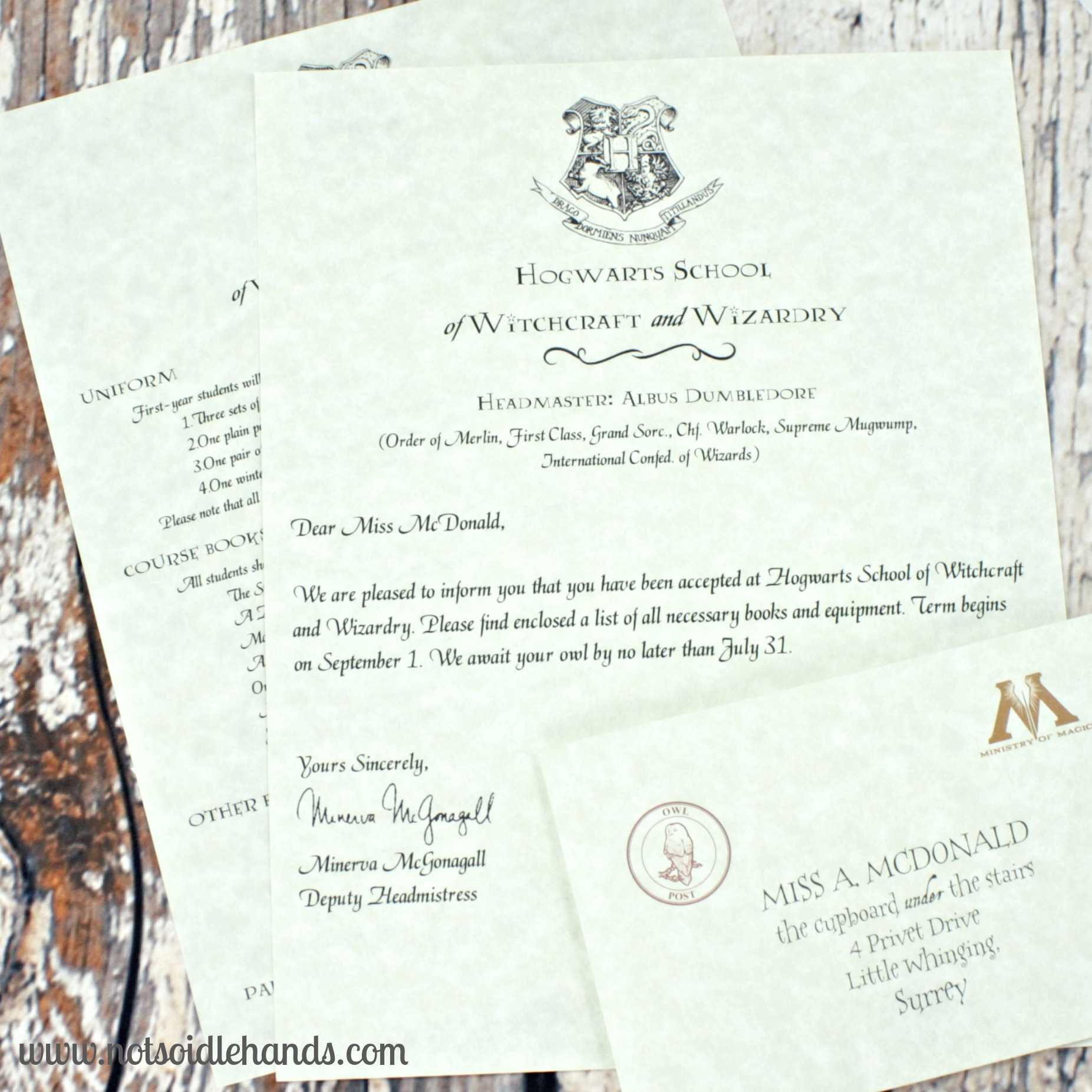 Harry Potter Birthday Invitations And Authentic Acceptance Within Acceptance Card Template