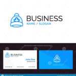 Hat, Cap, Leaf, Canada Blue Business Logo And Business Card Inside Dominion Card Template