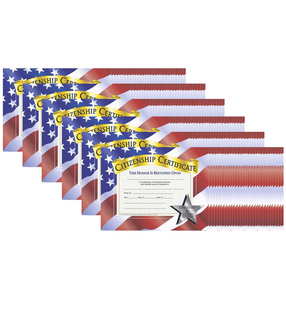 Hayes Citizenship Certificate, 30 Per Pack, 6 Packs Pertaining To Hayes Certificate Templates