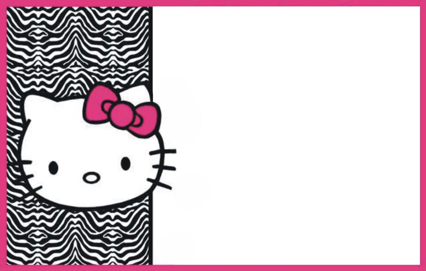 Hello Kitty Birthday Card Template – Malon.werob2016 Regarding Hello Kitty Birthday Card Template Free