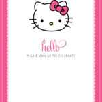 Hello Kitty Birthday Card Template – Malon.werob2016 Within Hello Kitty Birthday Card Template Free