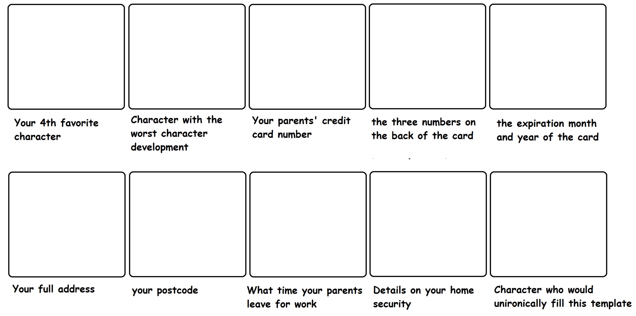 Hey Guys, I Also Made A Fun, C R A Z Y Template! Everyone Intended For Character Report Card Template