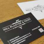 Hill Plaster And Paint Business Cards – Rockover Design Pertaining To Plastering Business Cards Templates