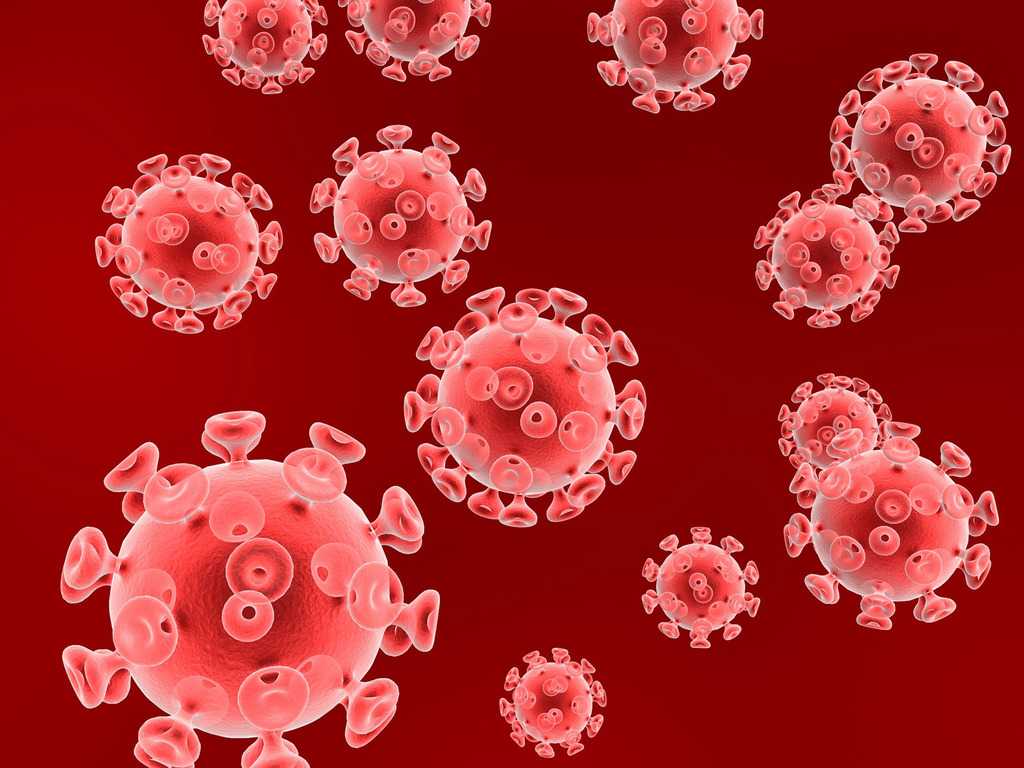Hiv Virus Particles Background For Powerpoint – Health And Pertaining To Virus Powerpoint Template Free Download