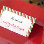 Holiday Place Card Diy Printable With Christmas Table Place Cards Template