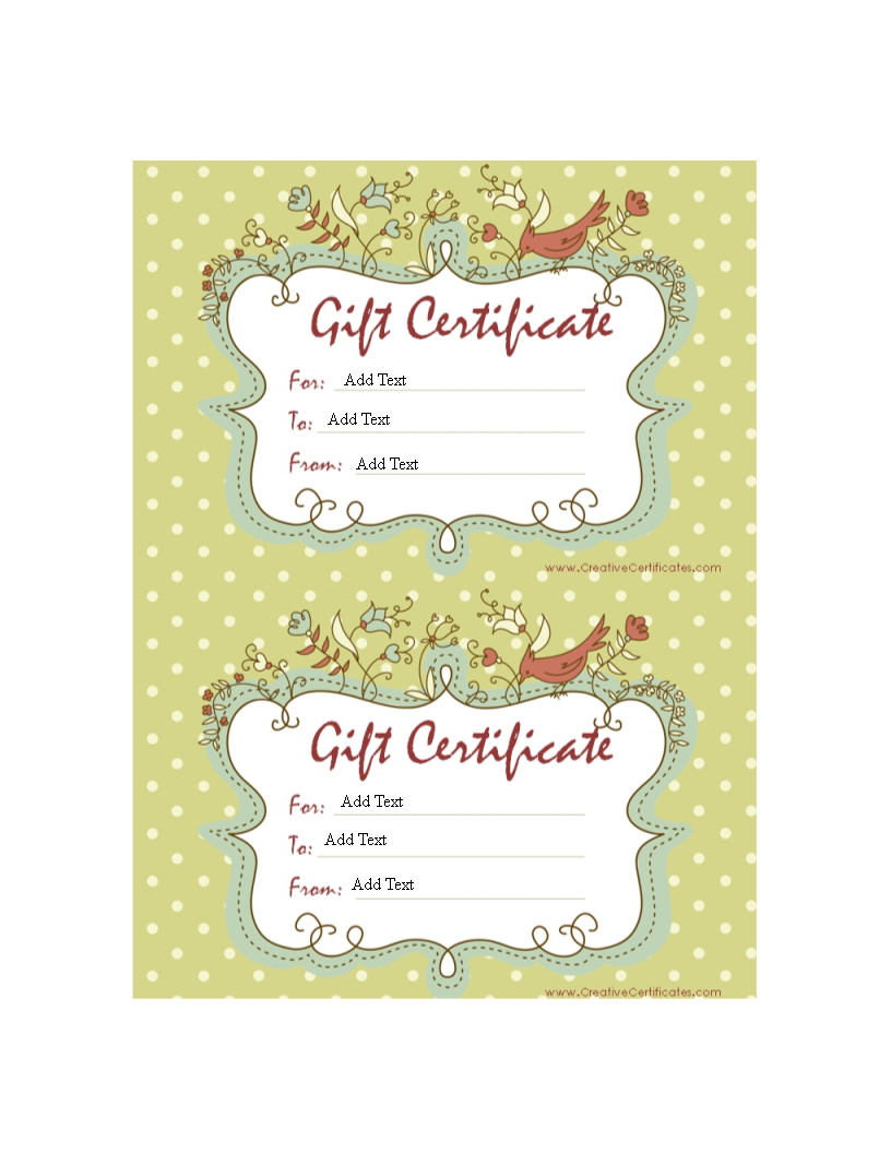 Homemade Gift Certificate Word | Templates At Regarding Homemade Gift Certificate Template
