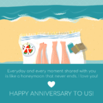 Honeymoon Wedding Anniversary Card Template Regarding Template For Anniversary Card