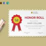 Honor Roll Certificate Template In Honor Roll Certificate Template