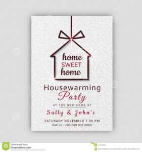 Housewarming Party Invitation Card Design. Stock in Free Housewarming Invitation Card Template