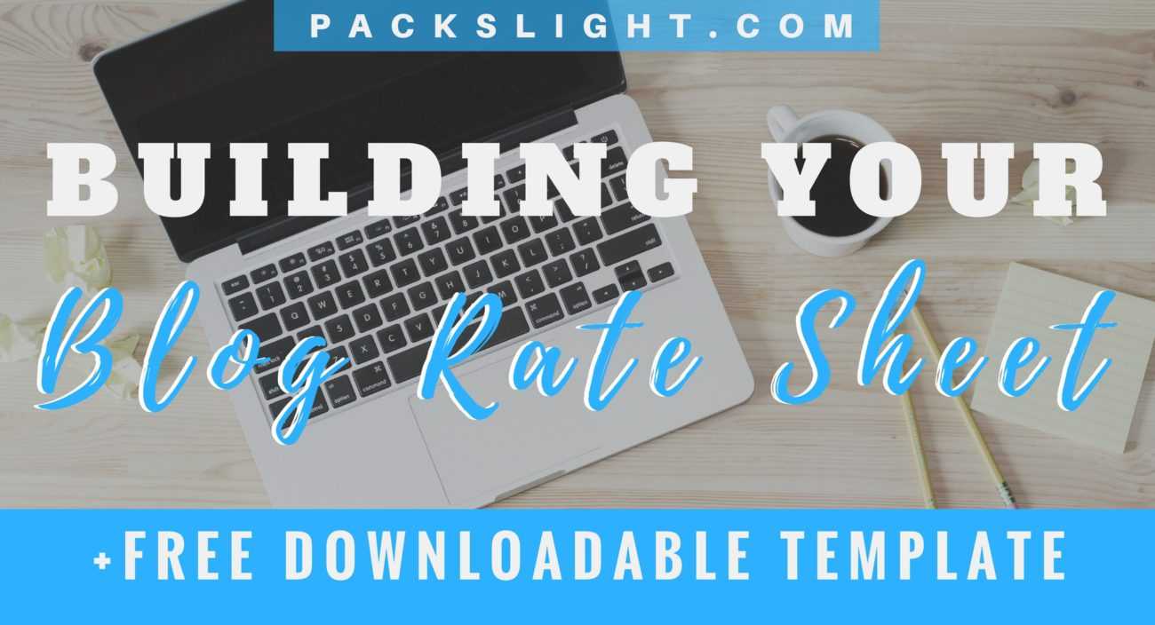 How To Build A Blog Social Media Rate Card (+Free Template In Advertising Rate Card Template