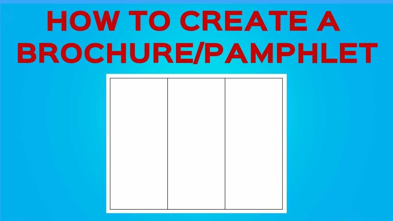 How To Create A Brochure/pamphlet On Google Docs Inside Google Drive Brochure Templates