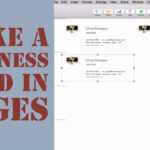 How To Create A Business Card In Pages For Mac (2014) pertaining to Business Card Template Pages Mac