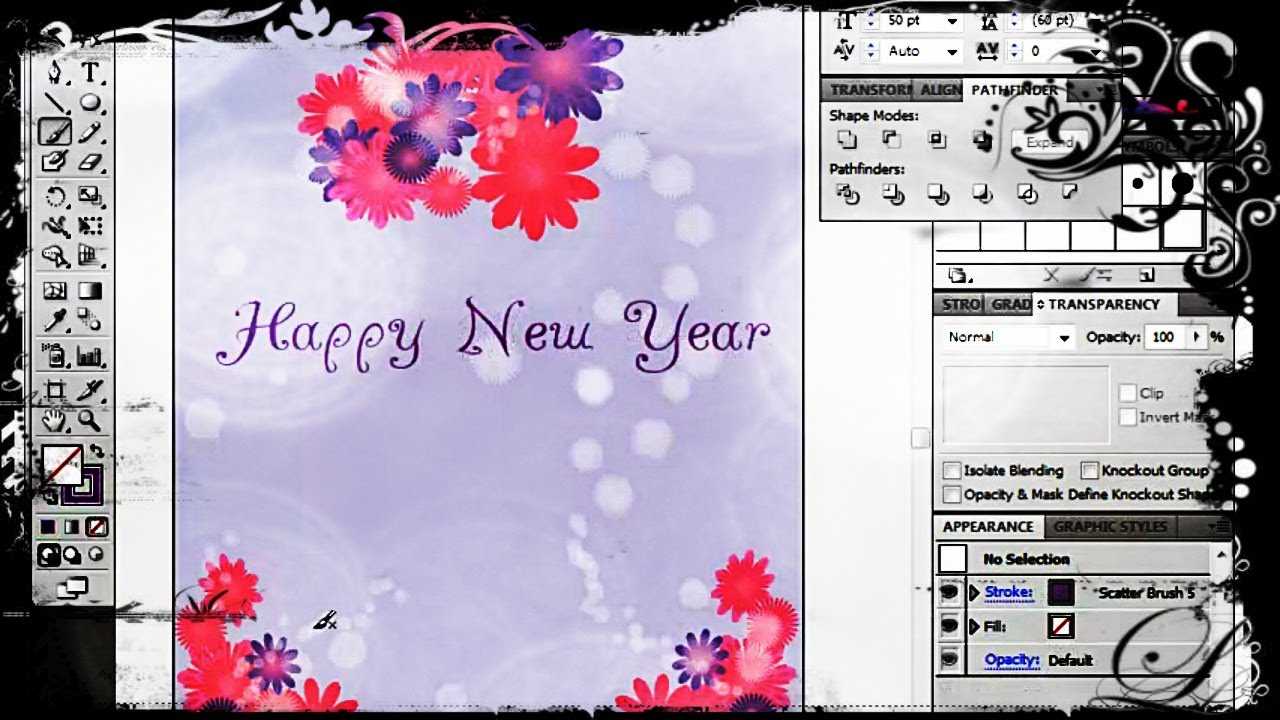 How To Create A Greeting Card In Adobe Illustrator With Birthday Card Indesign Template