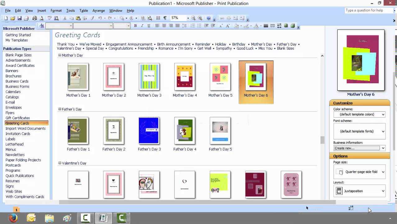 How To Create A Greeting Card With Microsoft Publisher For Birthday Card Publisher Template