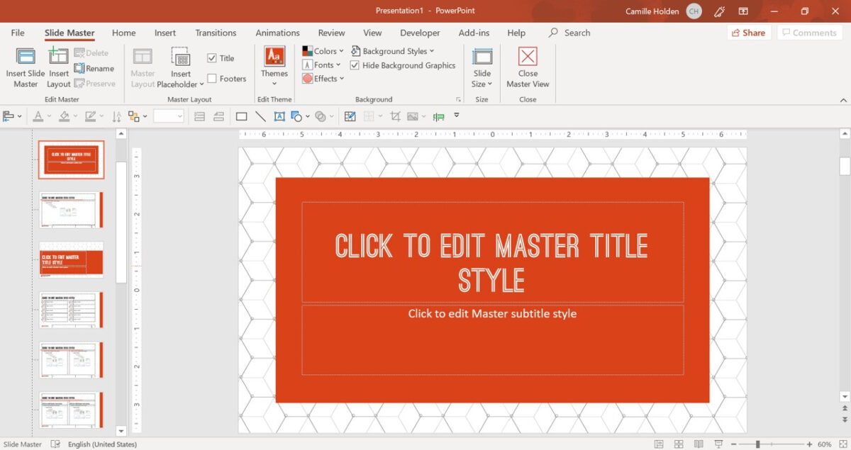 how to make default powerpoint presentation template