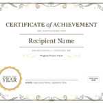 How To Create Awards Certificates – Awards Judging System With Certificate Of Accomplishment Template Free