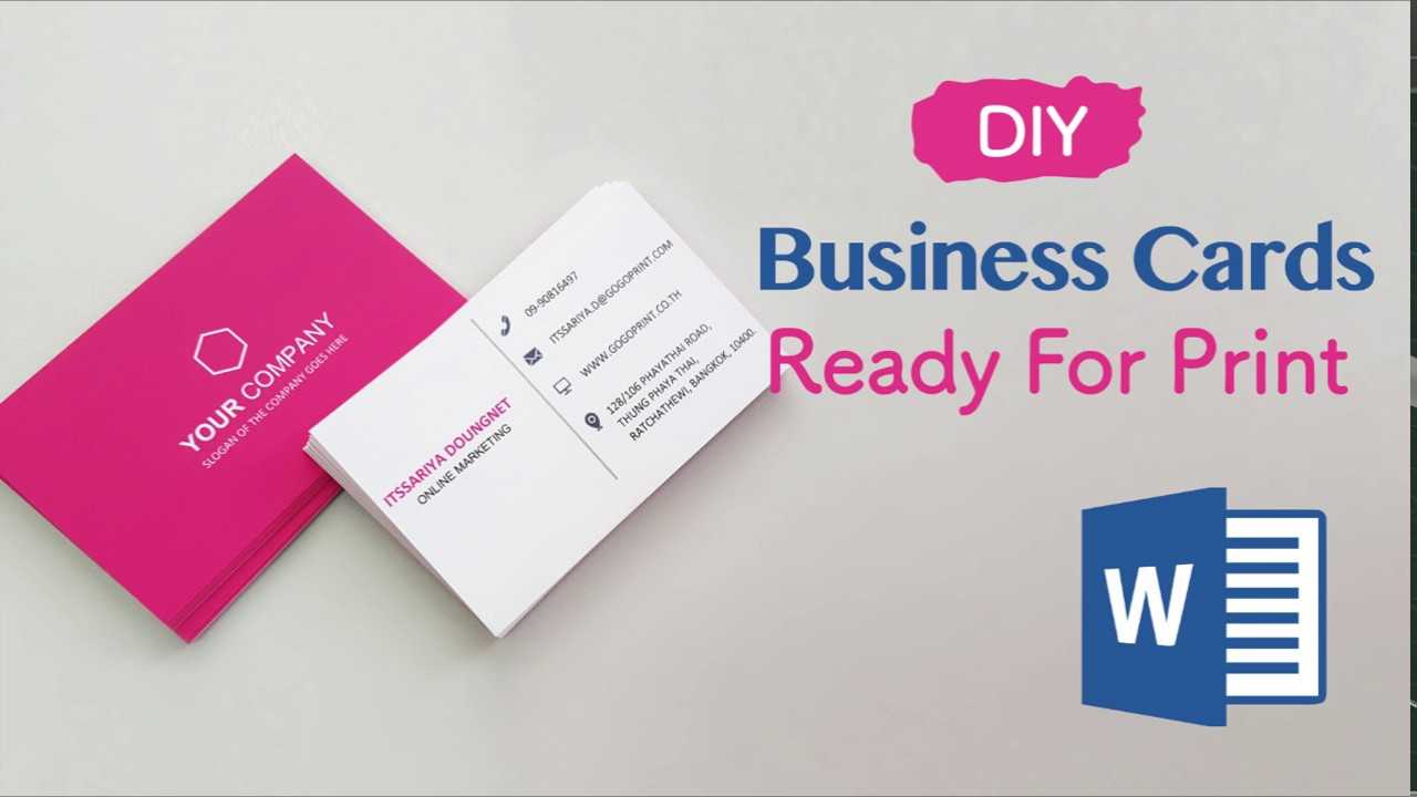 How To Create Your Business Cards In Word – Professional And Print Ready In  4 Easy Steps! For Front And Back Business Card Template Word