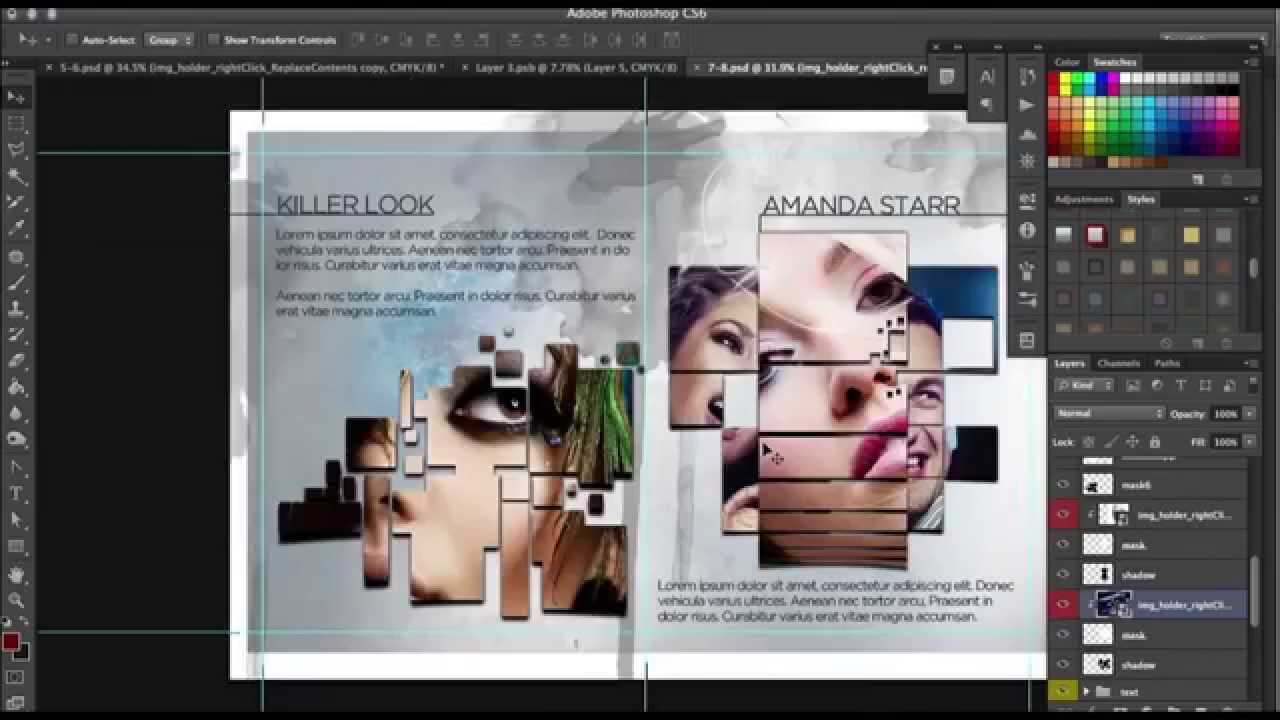 How To Design A Progessional 12 Page Brochure In Photoshop In 12 Page Brochure Template