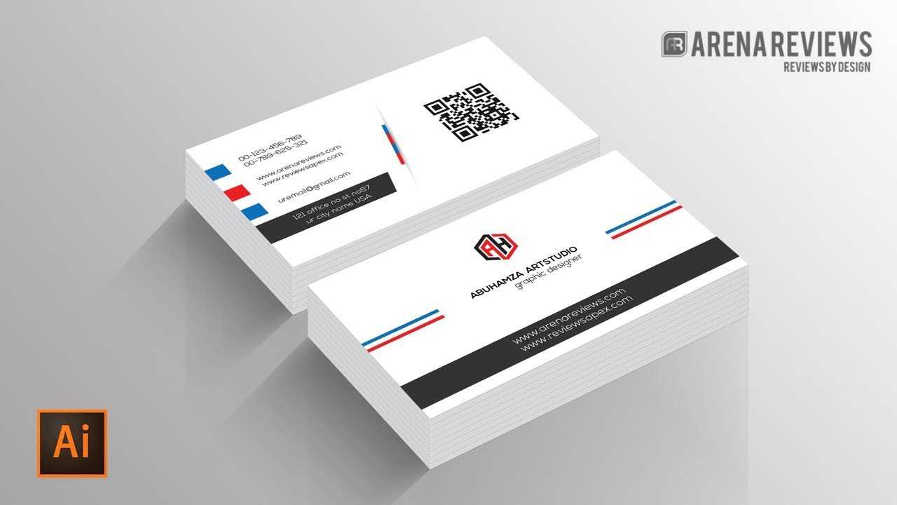 How To Design Business Card Template Illustrator Cc Tutorial Inside Visiting Card Illustrator Templates Download
