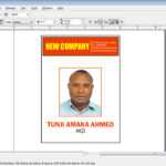 How To Design Id Card In Coreldraw – Free Tutorials For For Id Card Template For Microsoft Word