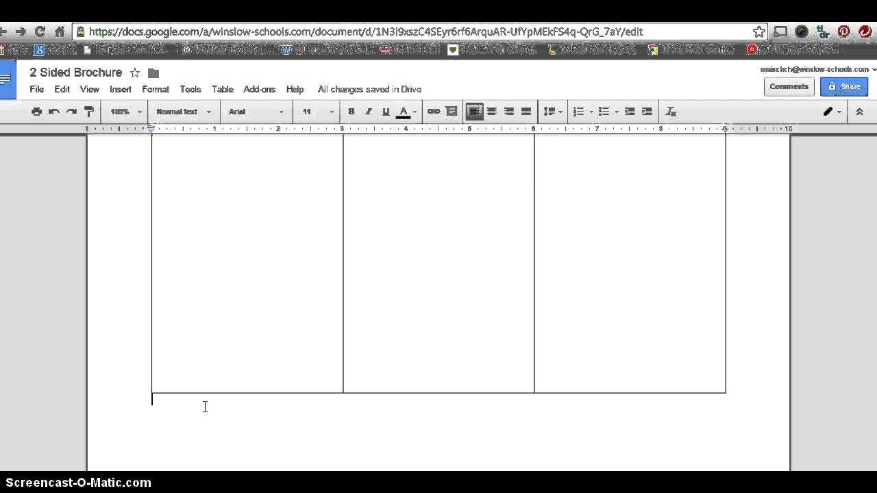 How To Make 2 Sided Brochure With Google Docs With Regard To Google Docs Tri Fold Brochure Template