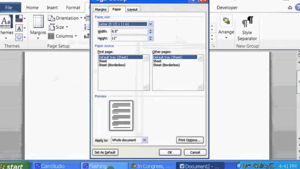 how to print 3x5 cards in word 2010