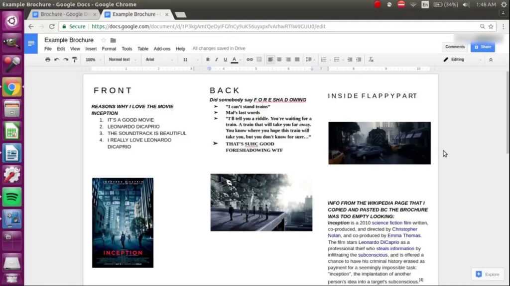 How To Make A Brochure On Google Docs in Google Doc Brochure Template