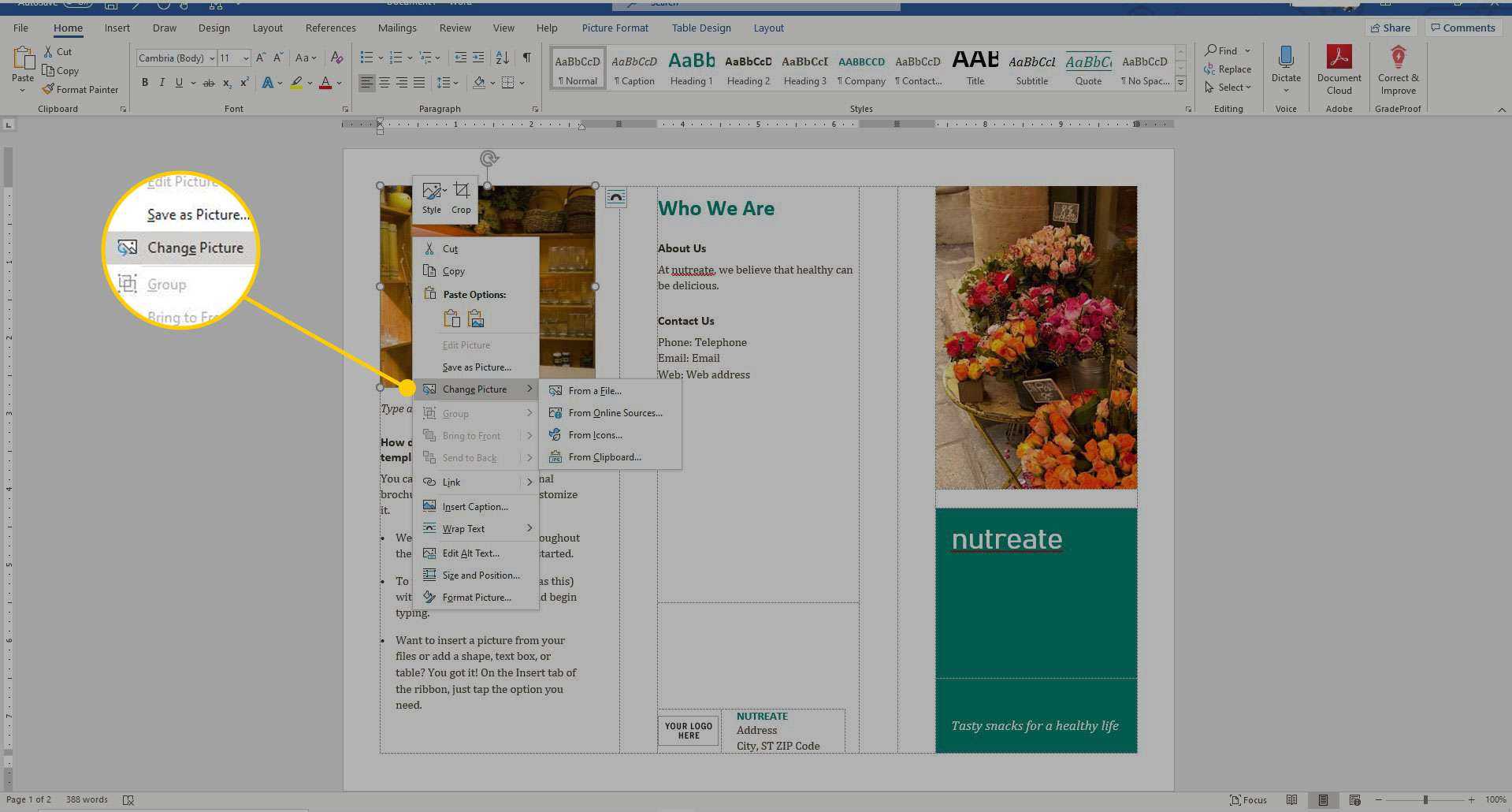 How To Make A Brochure On Microsoft Word Intended For Office Word Brochure Template
