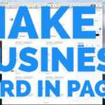 How To Make A Business Card In Pages For Mac (2016) In Business Card Template Pages Mac