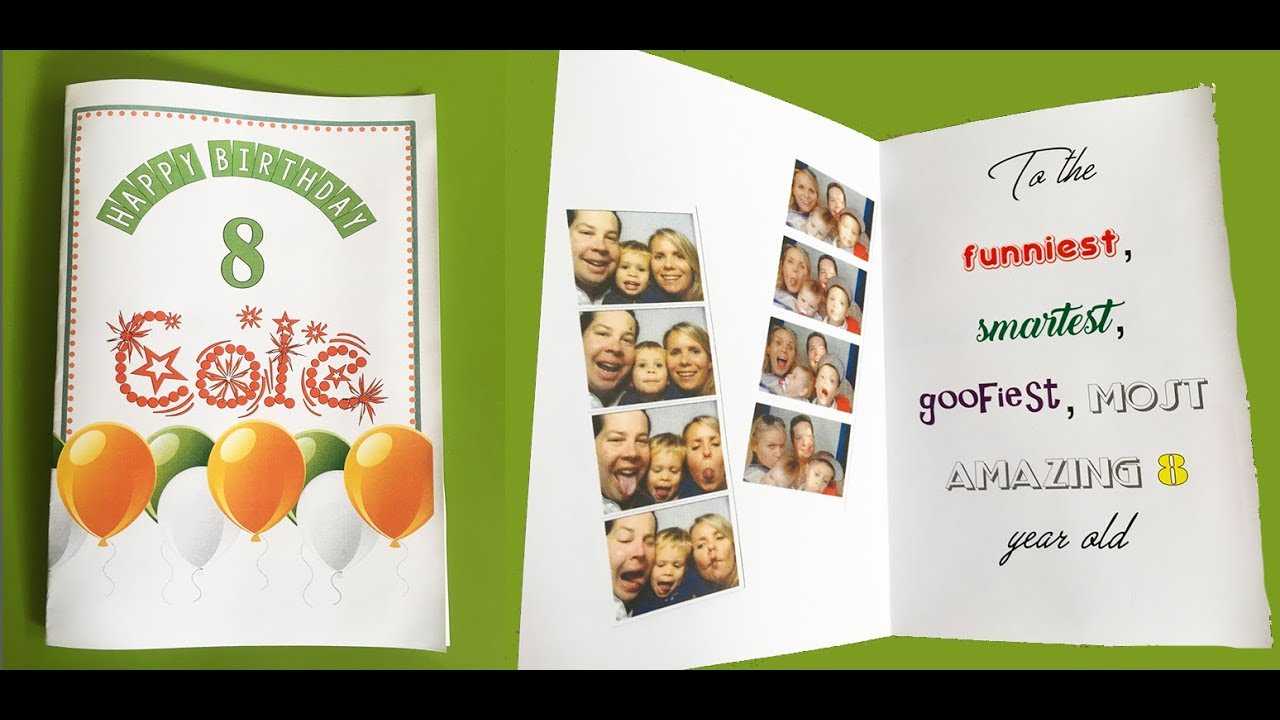 How To Make A Foldable Birthday Card With Ms Word Throughout Foldable Card Template Word
