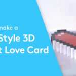 How To Make A Pixel Style Heart 3D Love Card | Valentine's Day Ideas |  Paper Crafts Tutorial Within Pixel Heart Pop Up Card Template