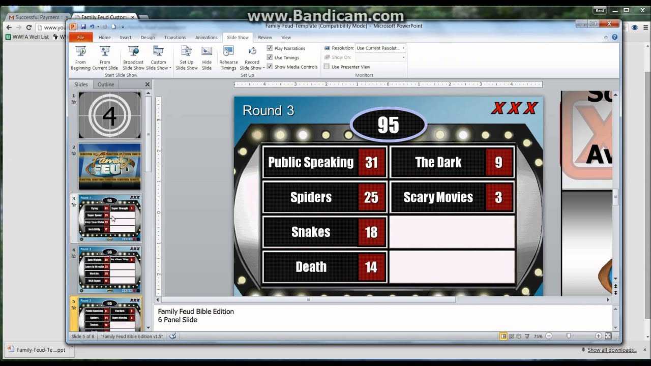How To Make A Powerpoint Family Feud Template Game Tutorial In Family Feud Powerpoint Template Free Download