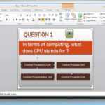 How To Make A Quiz On Powerpoint 2010 Throughout Trivia Powerpoint Template