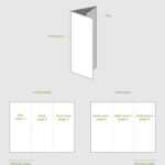 How To Make A Trifold Brochure Pamphlet Template In 4 Fold Brochure Template Word