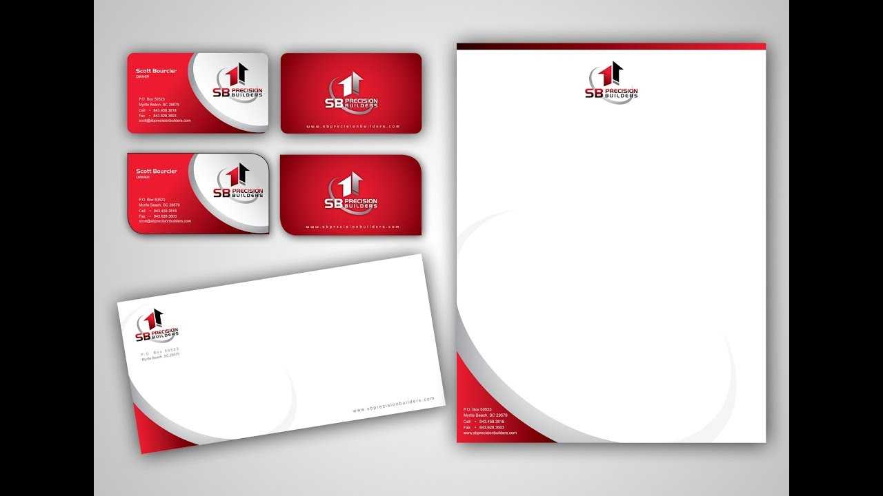 How To Make Business Card , Letterhead , Business Envelope [Coreldraw  Tutorial) Pertaining To Business Card Letterhead Envelope Template