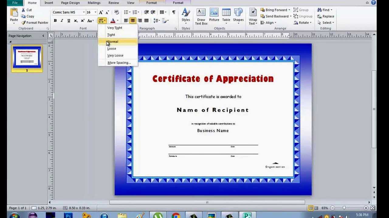 How To Make Certificate Using Microsoft Publisher Intended For Award Certificate Templates Word 2007