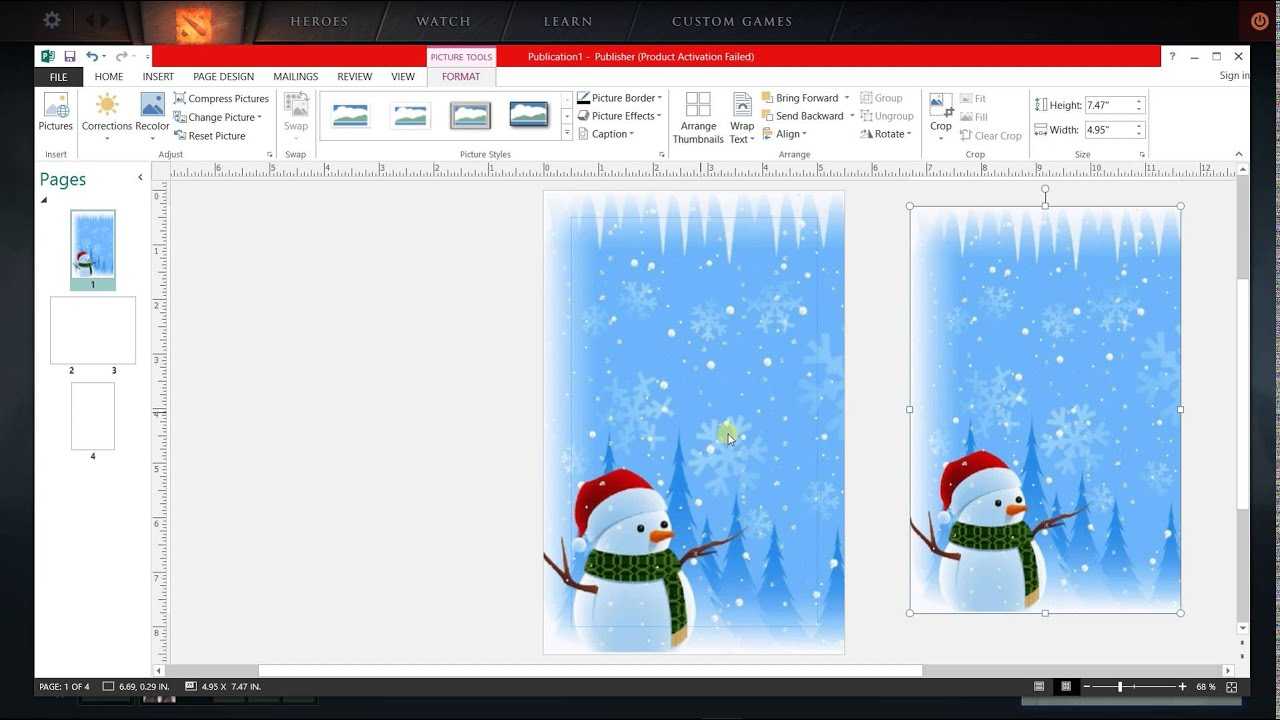How To Make Greeting Card In Ms Publisher Intended For Birthday Card Publisher Template