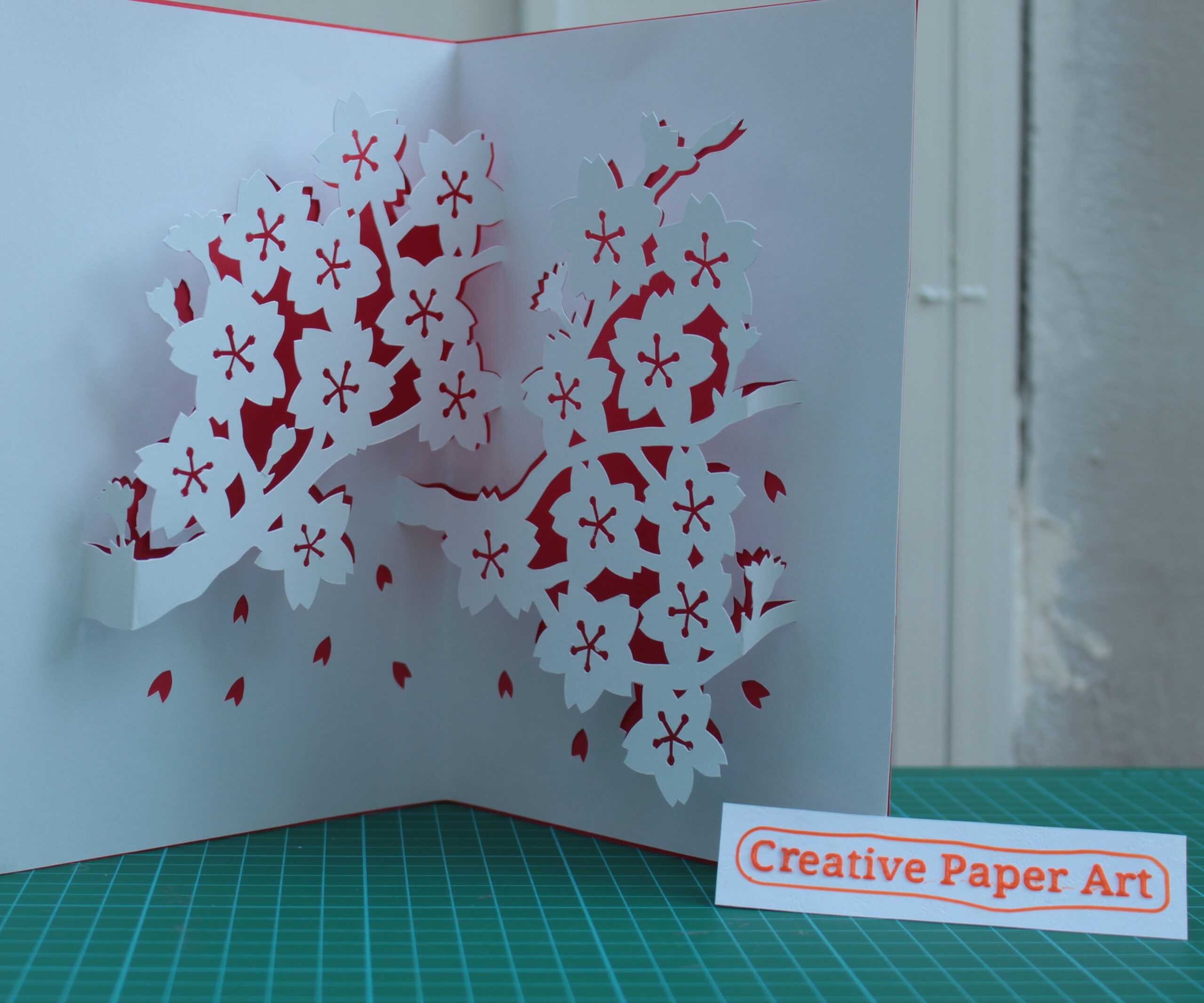 How To Make Popup Cards Cherry Blossom : 5 Steps (With Inside Pop Up Tree Card Template