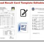 How To Make Result Card In Ms Word For Result Card Template