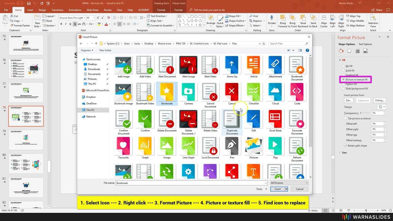 How To Replace Icon In Powerpoint Template - Warna Slides Throughout Replace Powerpoint Template