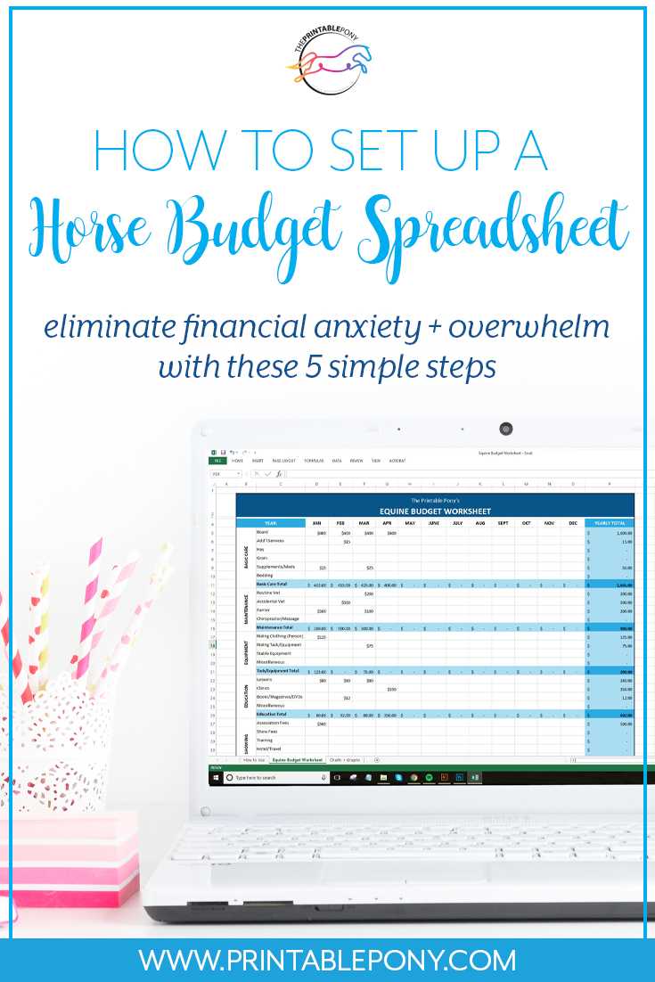 How To Set Up A Horse Budget Spreadsheet – The Printable Pony Inside Horse Stall Card Template