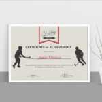 Ice Hockey Achievement Certificate Template Inside Hockey Certificate Templates