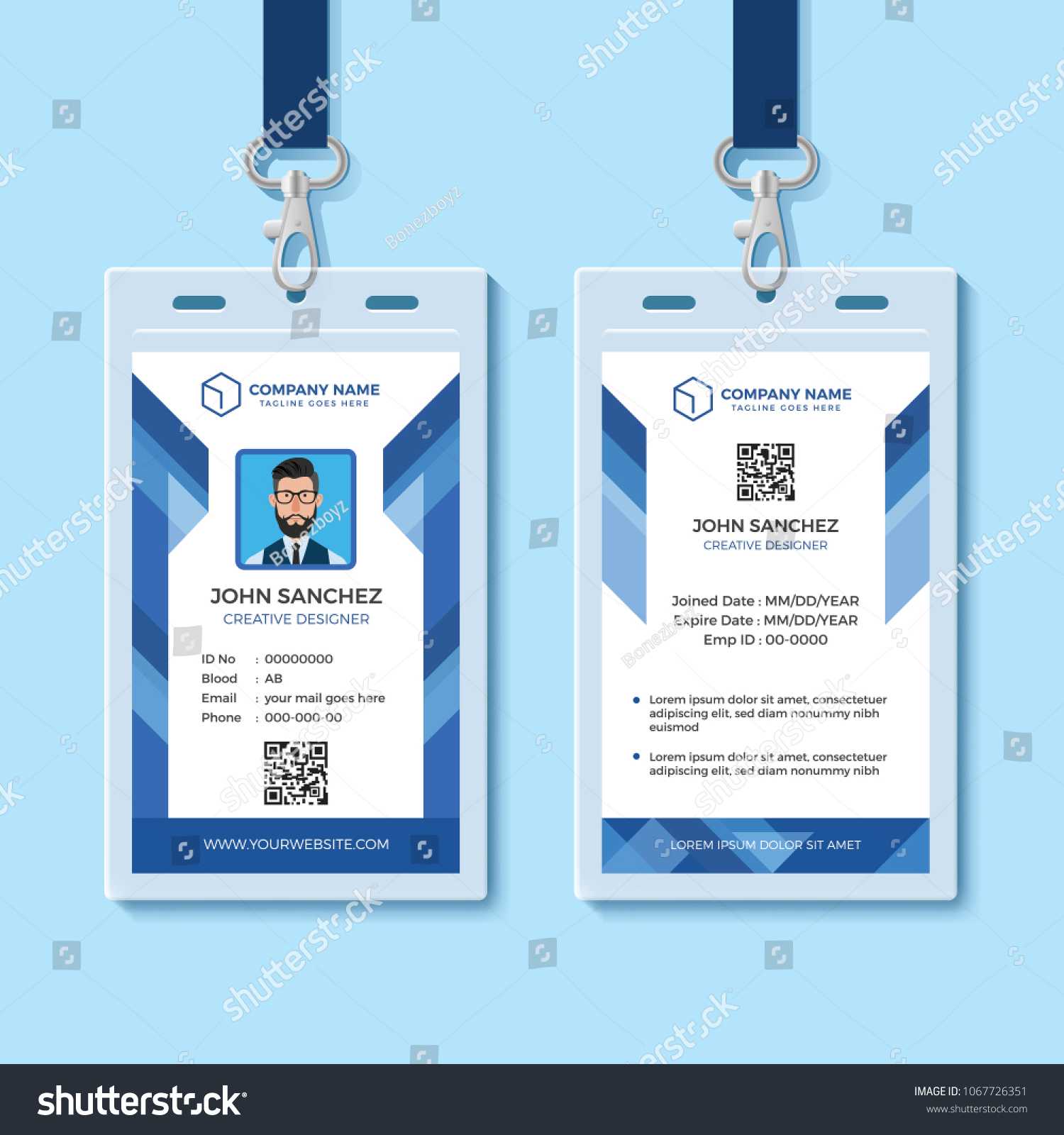 Id Card Images, Stock Photos & Vectors | Shutterstock Intended For Free Id Card Template Word