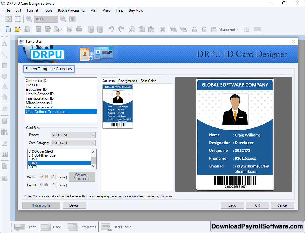 Id Card Maker Software Design Photo Student Faculty Identity Within Faculty Id Card Template