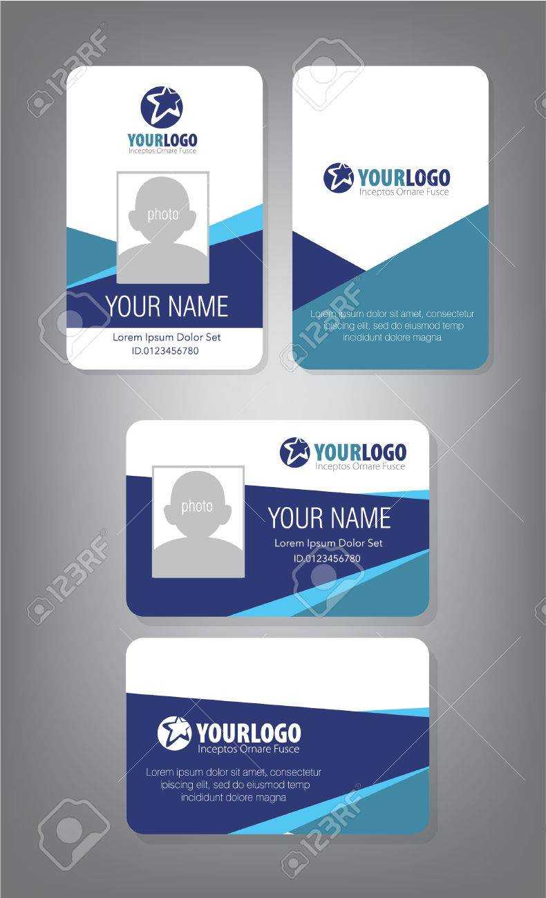 Id Card Template For Employee And Others In Personal Identification Card Template